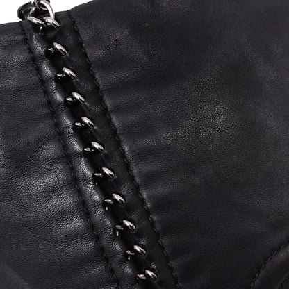 Chanel Black Calfskin Luxury Line Tote Handbag