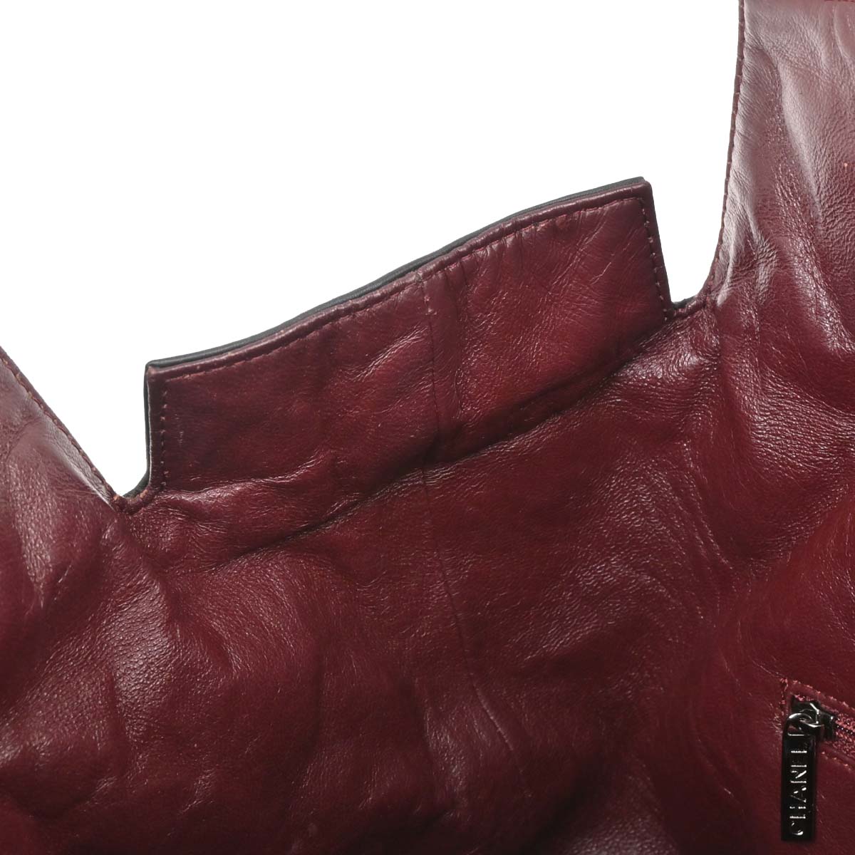 Chanel Black Calfskin Luxury Line Tote Handbag