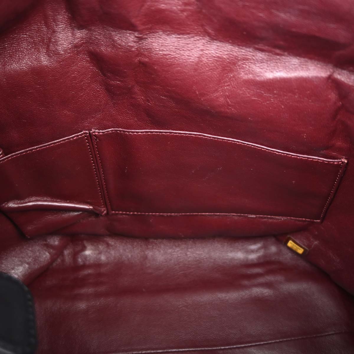 Chanel Black Calfskin Luxury Line Tote Handbag