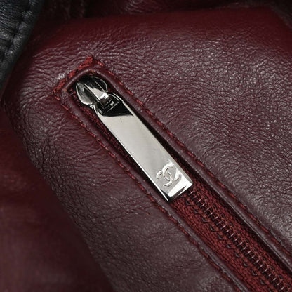 Chanel Black Calfskin Luxury Line Tote Handbag