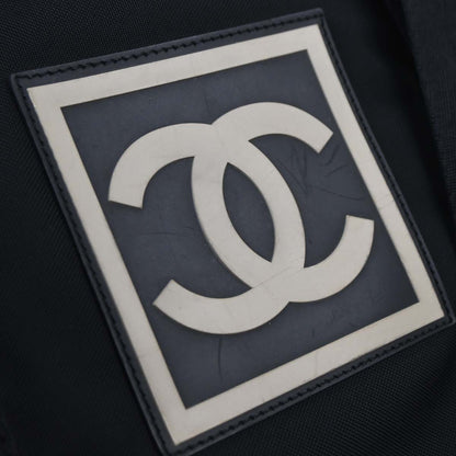 Chanel Black Nylon Sport Line Duffle Gym Handbag