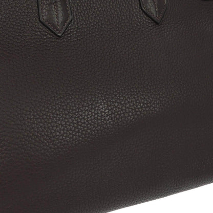 Hermes Ebene Taurillon Clemence Birkin 35 Handbag