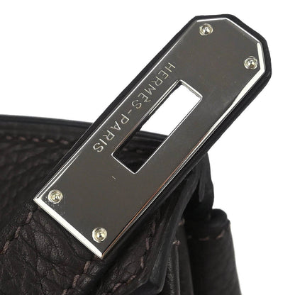 Hermes Ebene Taurillon Clemence Birkin 35 Handbag