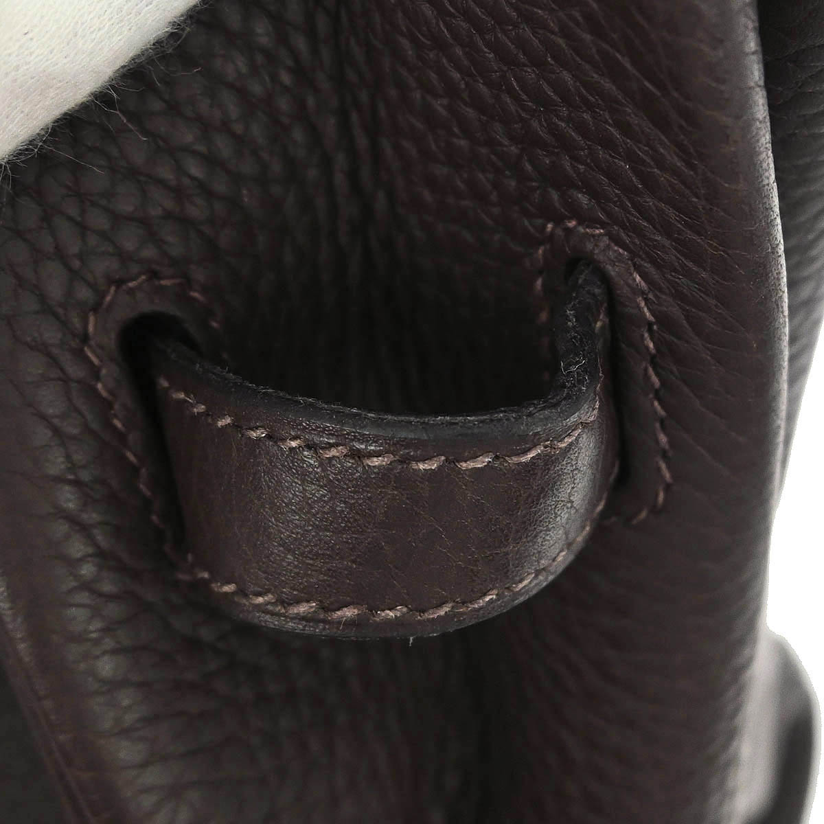 Hermes Ebene Taurillon Clemence Birkin 35 Handbag