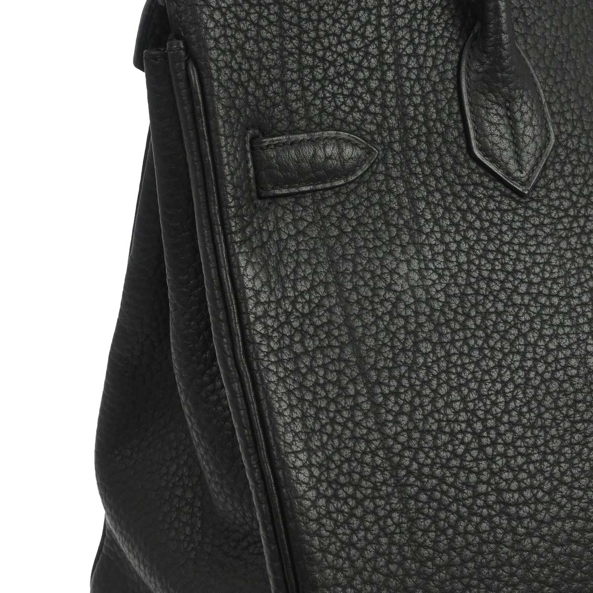 Hermes Black Fjord Haut a Courroies 32 Handbag