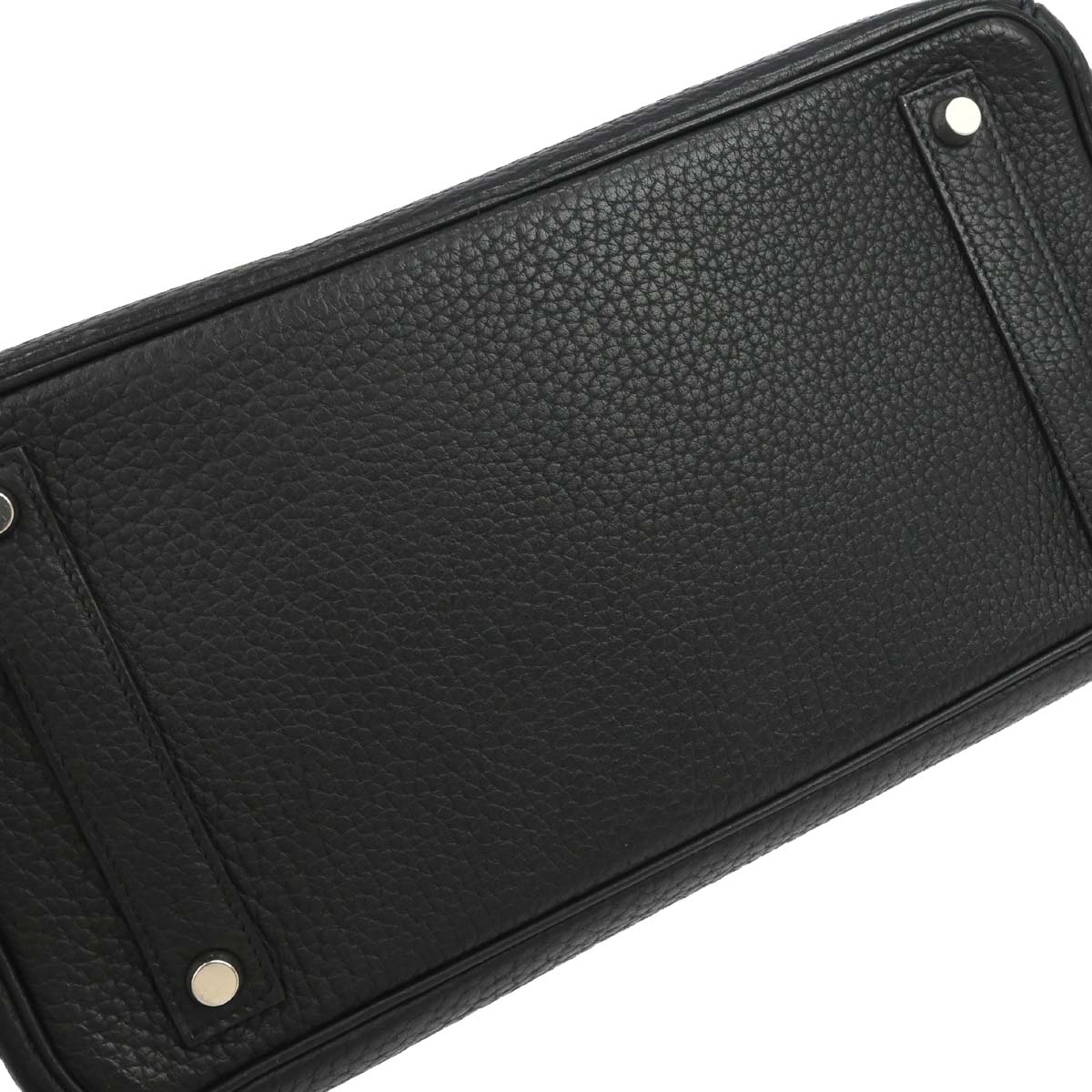 Hermes Black Fjord Haut a Courroies 32 Handbag