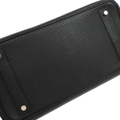 Hermes Black Fjord Haut a Courroies 32 Handbag