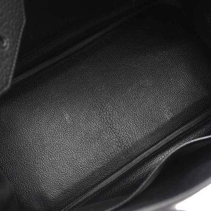 Hermes Black Fjord Haut a Courroies 32 Handbag