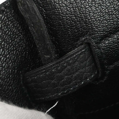 Hermes Black Fjord Haut a Courroies 32 Handbag