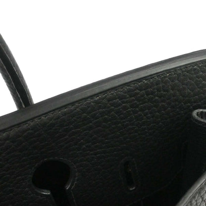 Hermes Black Fjord Haut a Courroies 32 Handbag