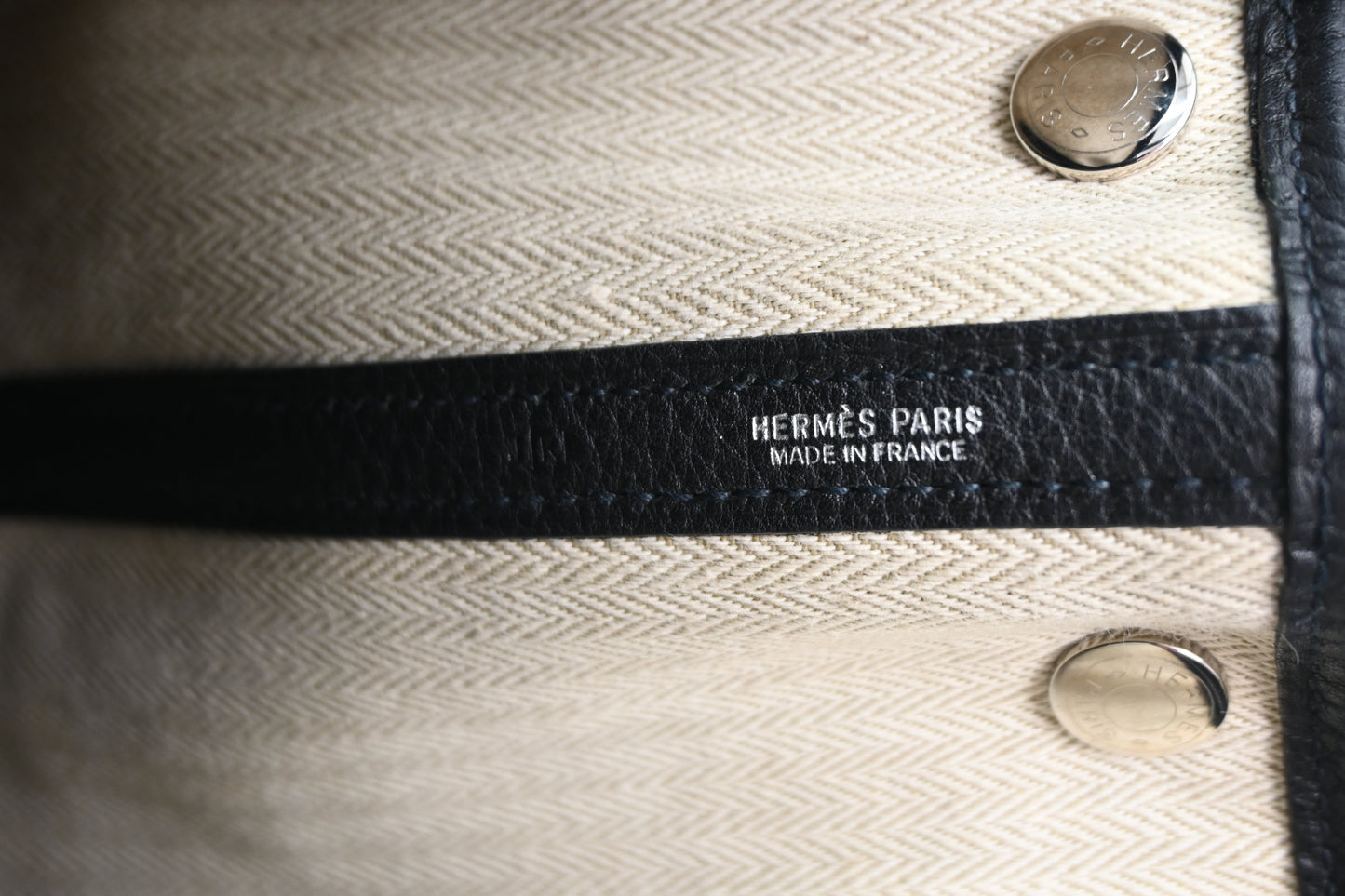 Hermes Black Negonda Garden Party 30 TPM Tote Handbag