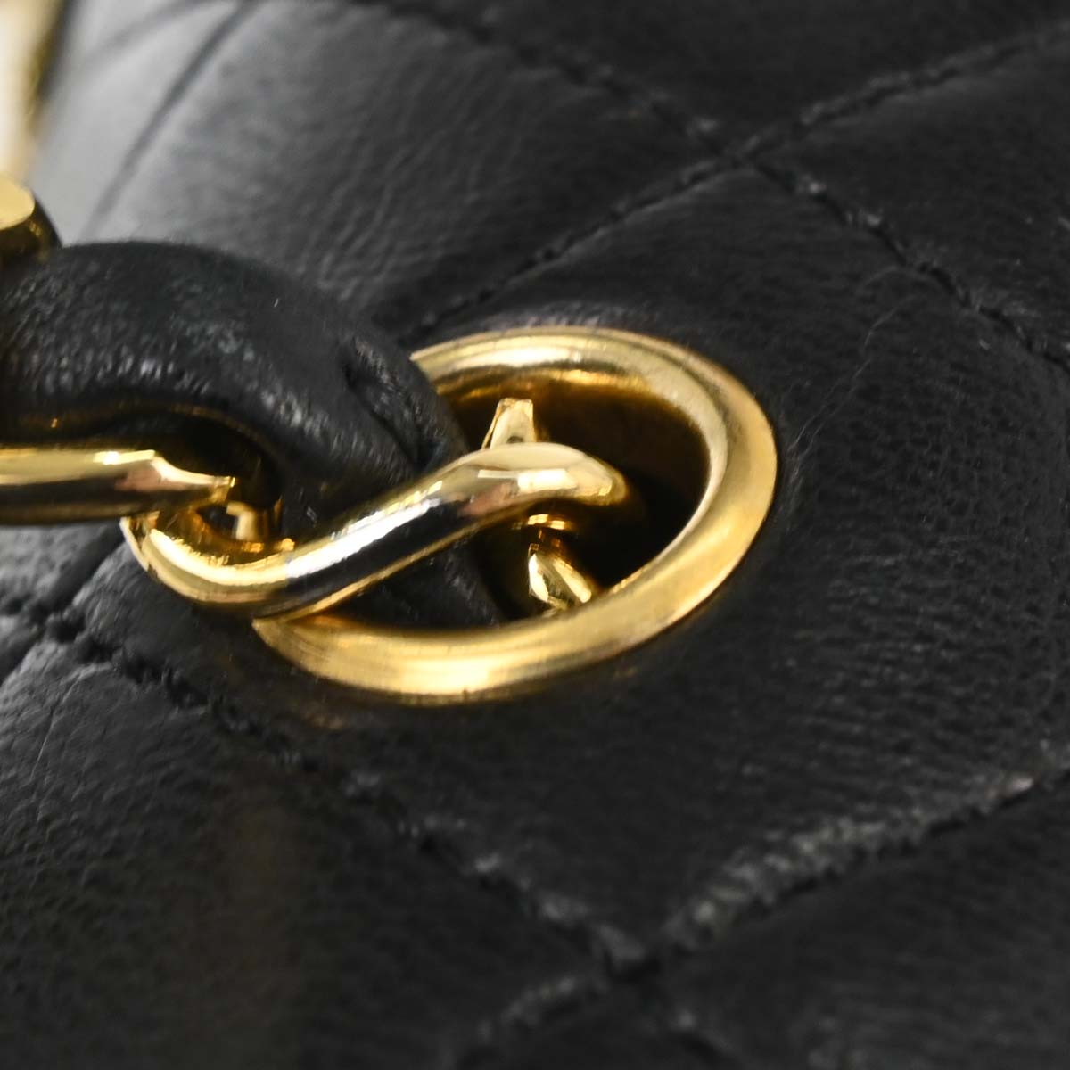 Chanel Black Lambskin Turnlock Mini Full Flap Shoulder Bag