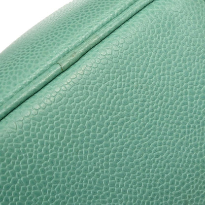 Chanel Emerald Green Caviar Skin Timeless Lunch Box Vanity 24 2way Shoulder Handbag