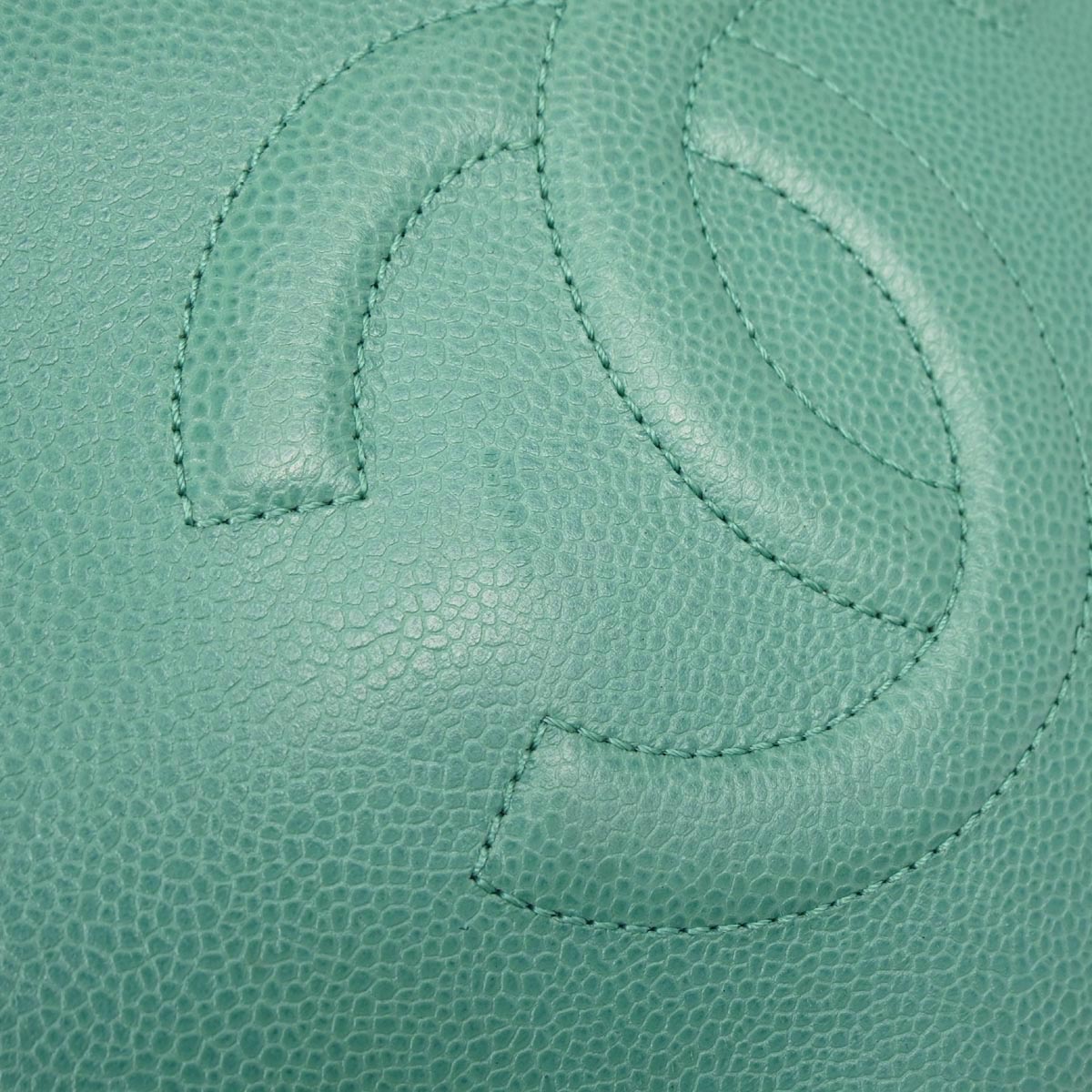 Chanel Emerald Green Caviar Skin Timeless Lunch Box Vanity 24 2way Shoulder Handbag