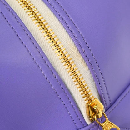 Chanel Purple Calfskin Bowling Bag 50