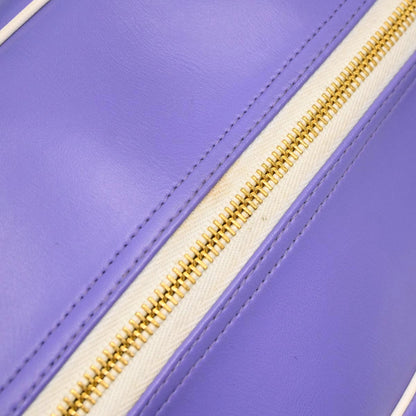 Chanel Purple Calfskin Bowling Bag 50