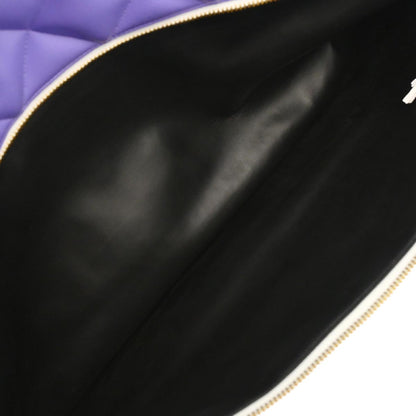 Chanel Purple Calfskin Bowling Bag 50
