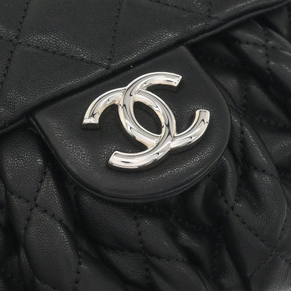 Chanel 2011 Black Calfskin Chain Around Shoulder Bag