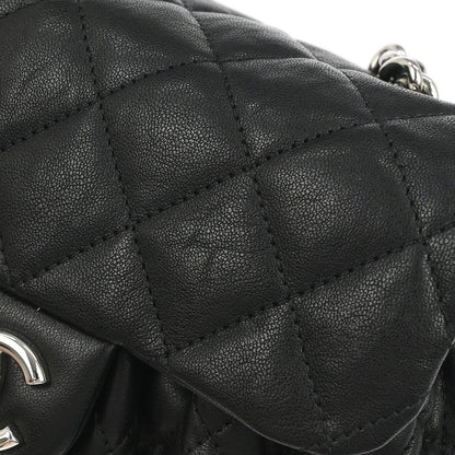 Chanel 2011 Black Calfskin Chain Around Shoulder Bag