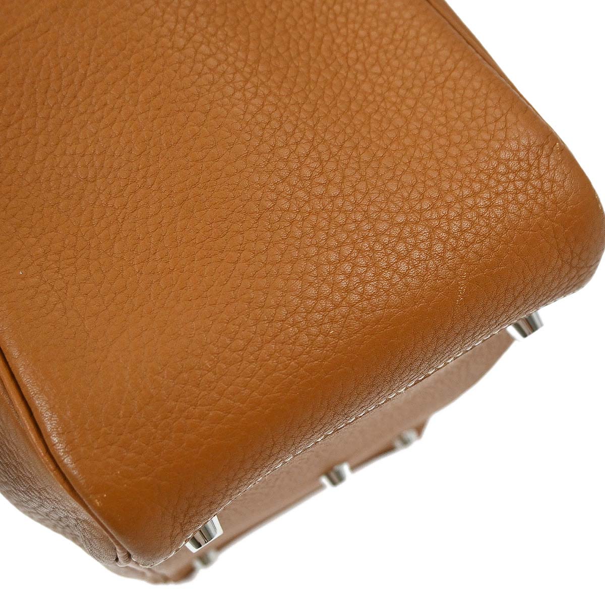 Hermes Gold Taurillon Clemence Lindy 30 Shoulder Bag