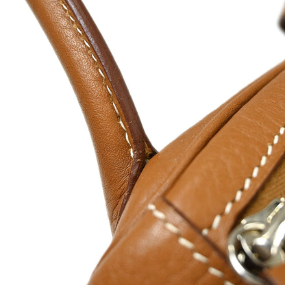 Hermes Gold Taurillon Clemence Lindy 30 Shoulder Bag