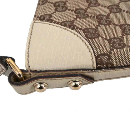 Gucci Beige GG Horsebit Handbag