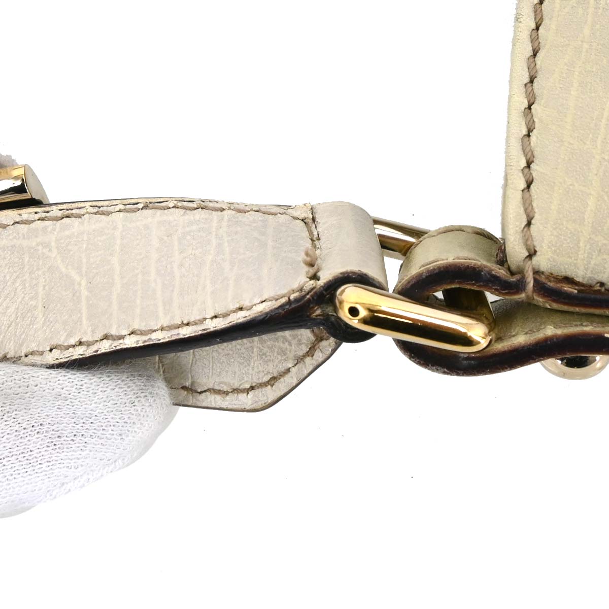 Gucci Beige GG Horsebit Handbag