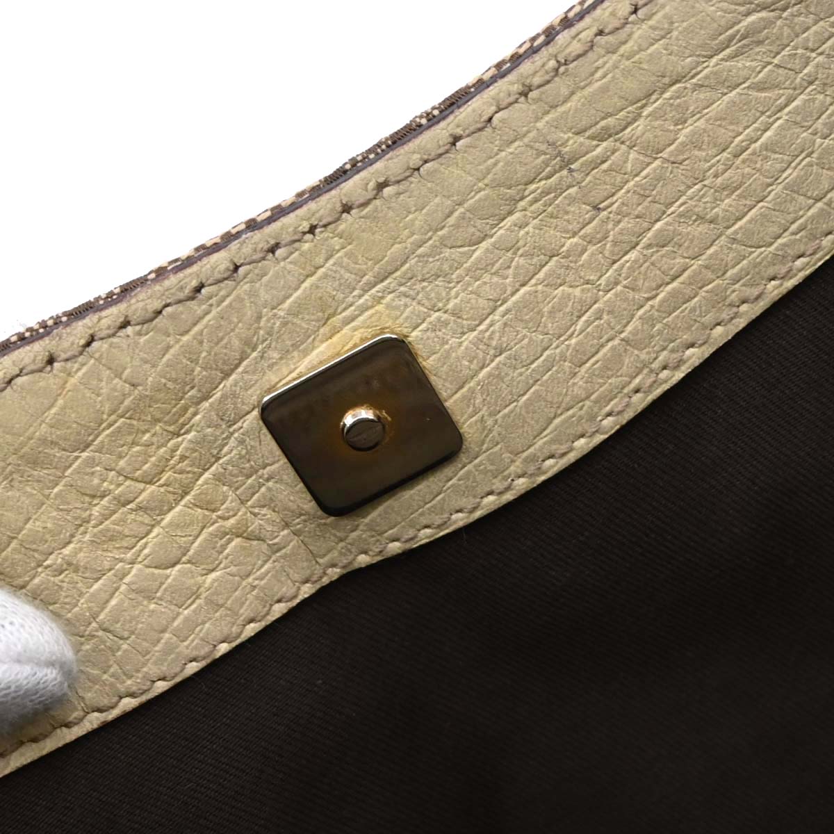 Gucci Beige GG Horsebit Handbag