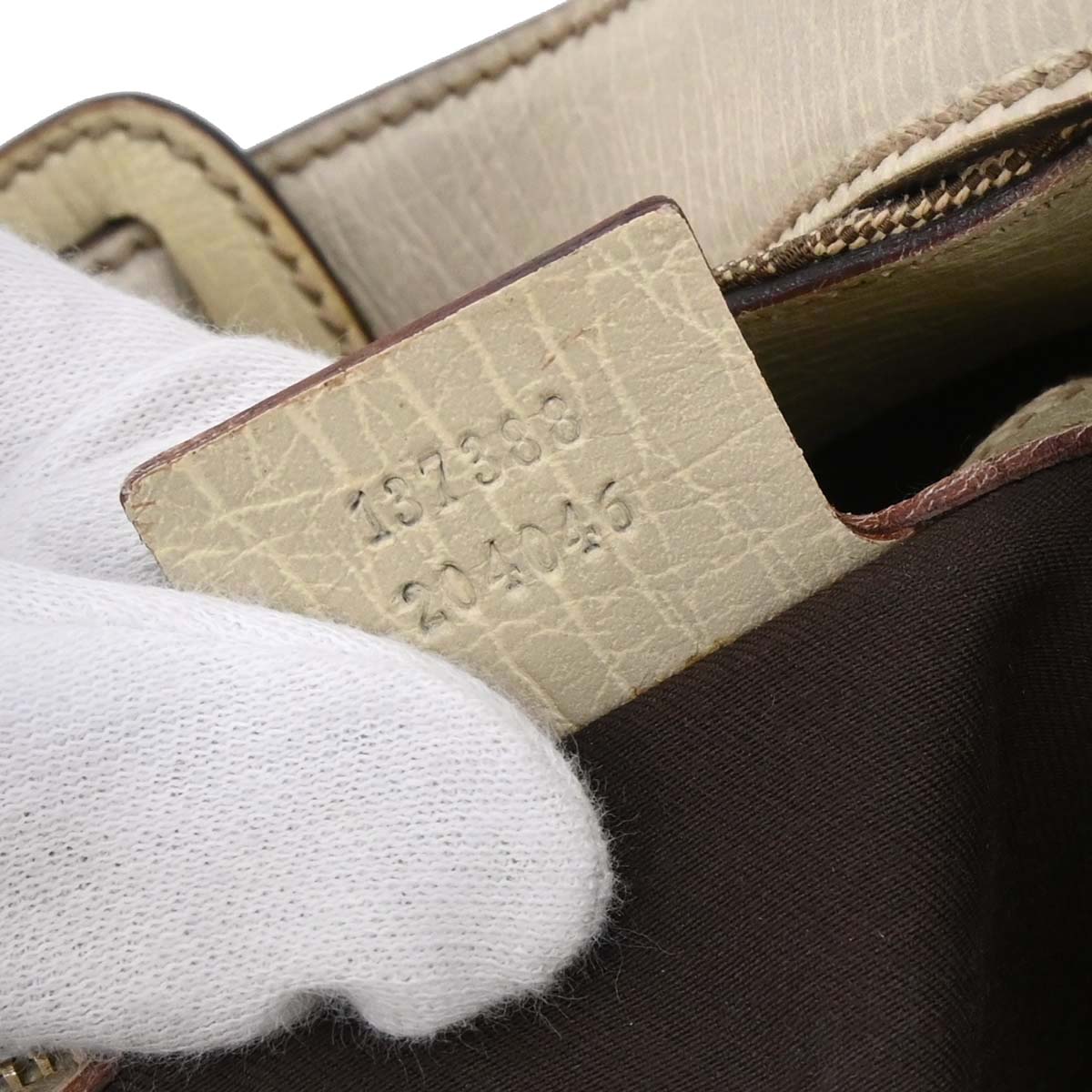 Gucci Beige GG Horsebit Handbag