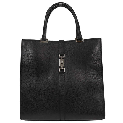 Gucci Black Pig skin Jackie Tote Handbag