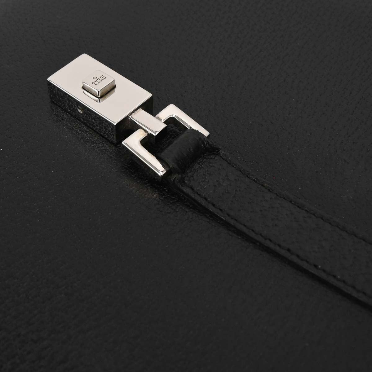 Gucci Black Pig skin Jackie Tote Handbag