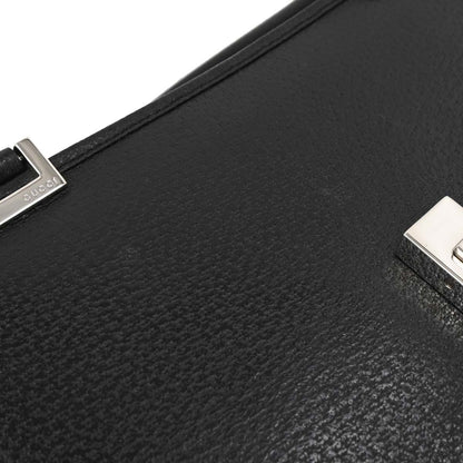 Gucci Black Pig skin Jackie Tote Handbag
