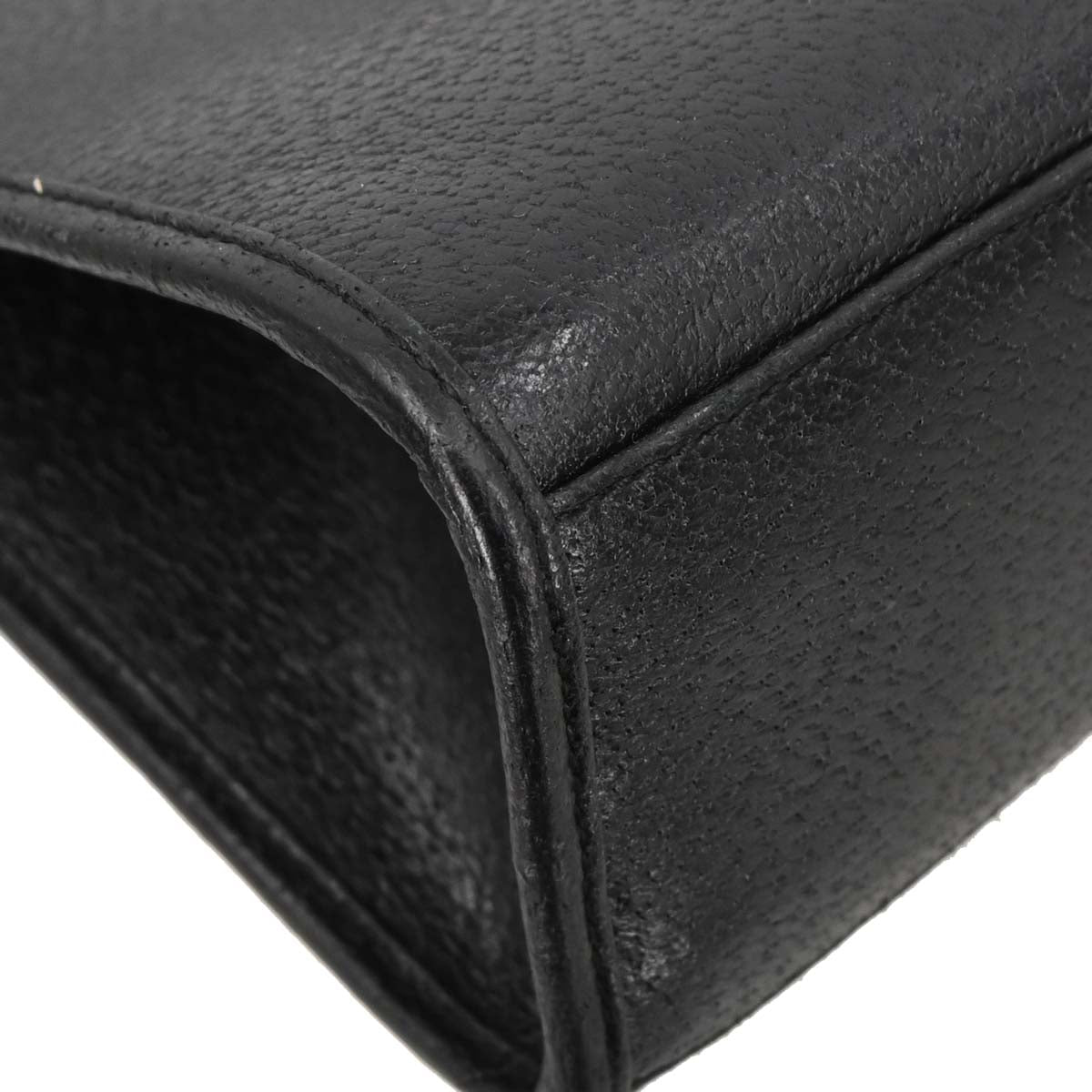 Gucci Black Pig skin Jackie Tote Handbag