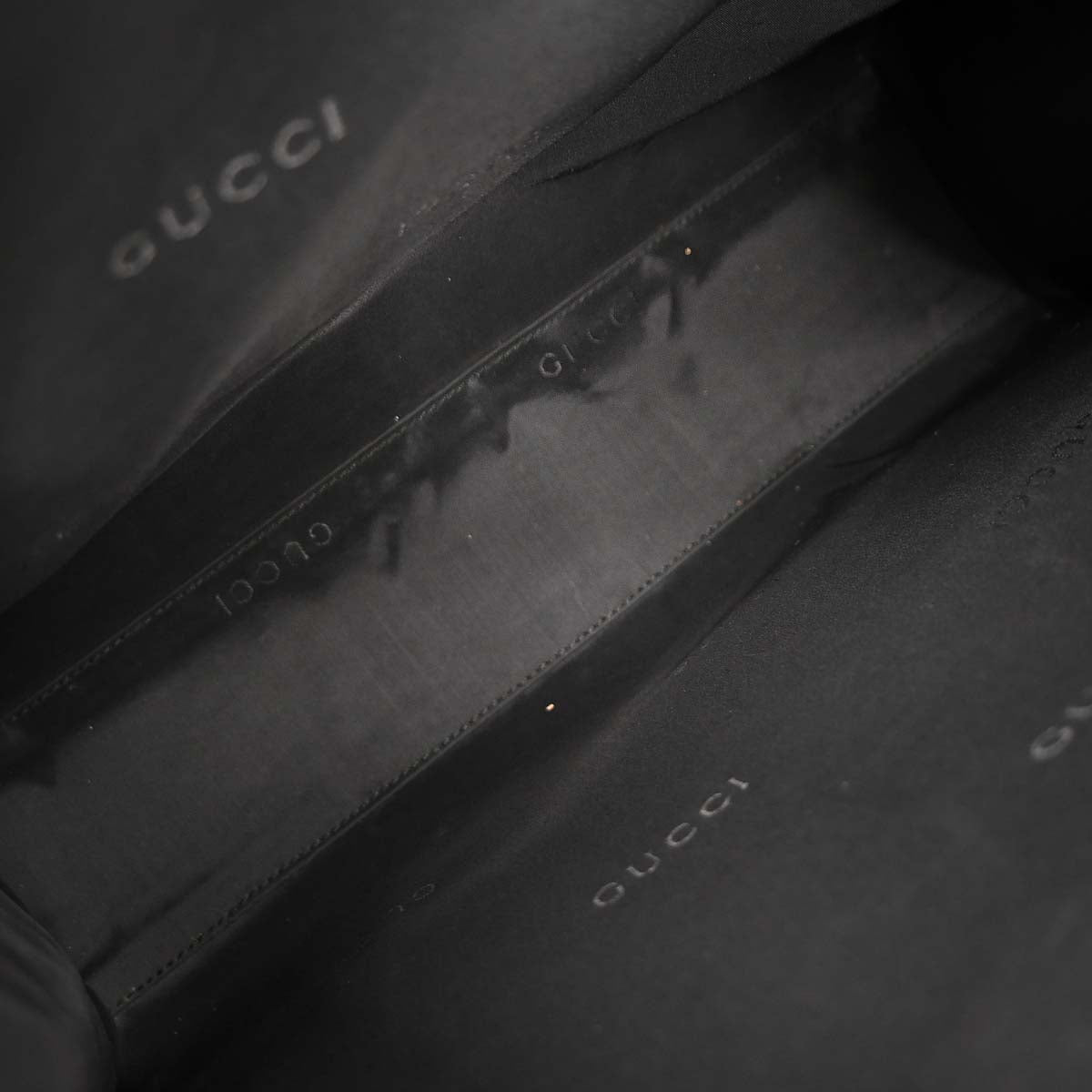 Gucci Black Pig skin Jackie Tote Handbag