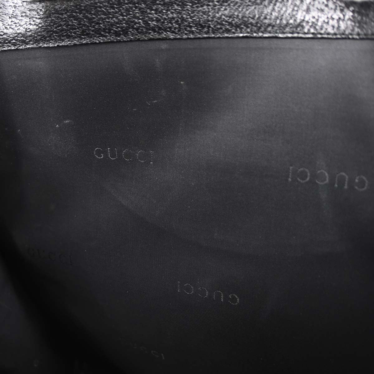 Gucci Black Pig skin Jackie Tote Handbag