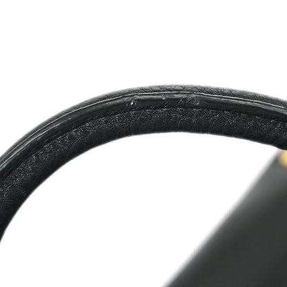 Prada Black Leather 2way Shoulder Tote Handbag