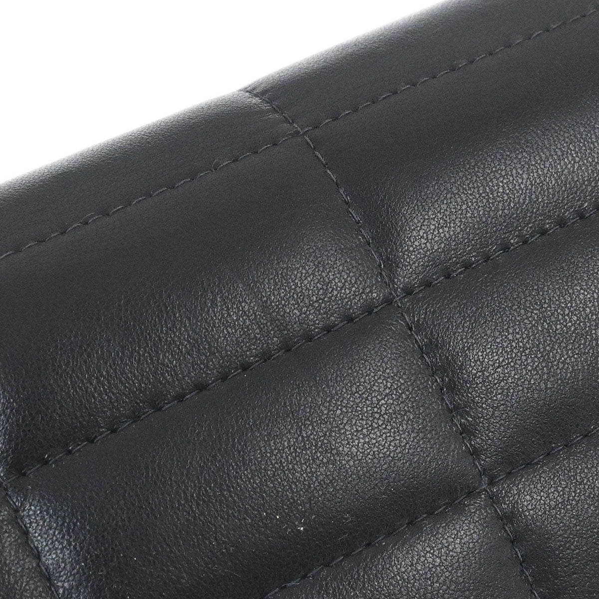 Chanel 1997-1999 Black Lambskin Coco Bar Mademoiselle Lock Shoulder Bag