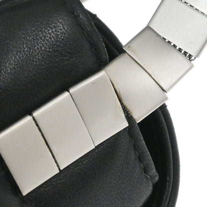 Chanel 1997-1999 Black Lambskin Coco Bar Mademoiselle Lock Shoulder Bag