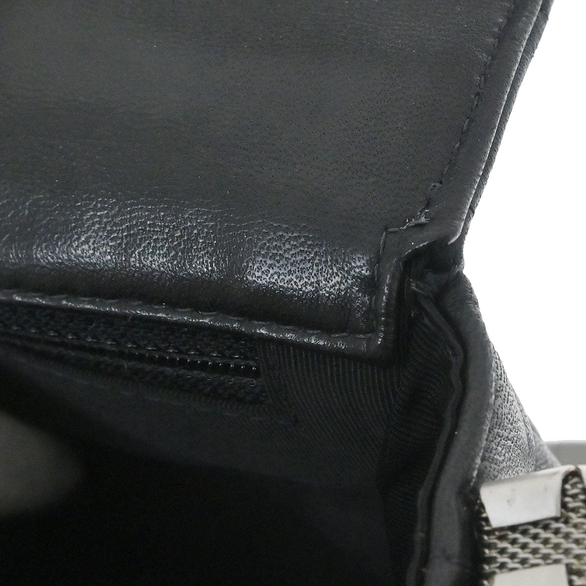 Chanel 1997-1999 Black Lambskin Coco Bar Mademoiselle Lock Shoulder Bag