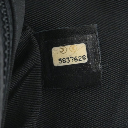 Chanel 1997-1999 Black Lambskin Coco Bar Mademoiselle Lock Shoulder Bag