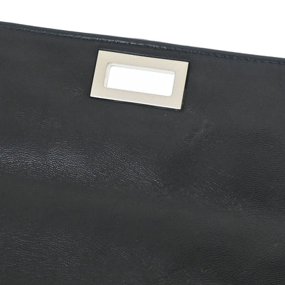 Chanel 1997-1999 Black Lambskin Coco Bar Mademoiselle Lock Shoulder Bag