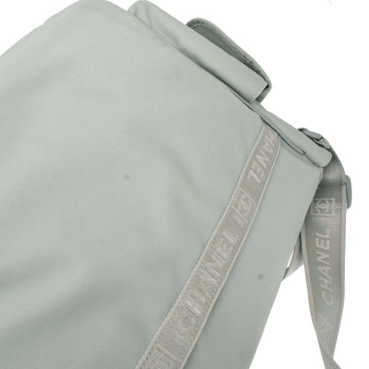 Chanel Gray Nylon Sport Line Choco Bar Shoulder Bag