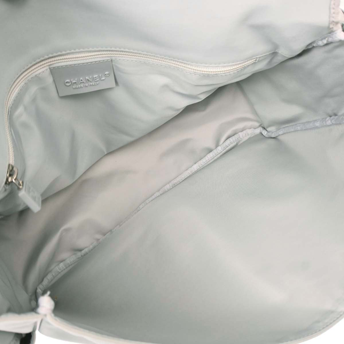 Chanel Gray Nylon Sport Line Choco Bar Shoulder Bag