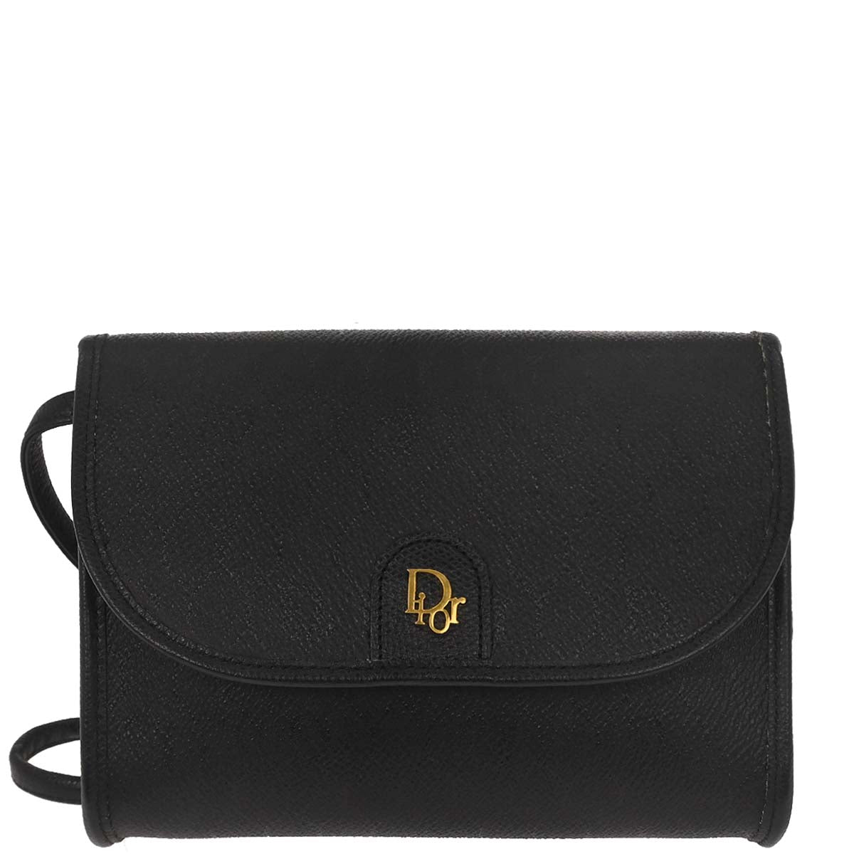 Christian Dior Black PVC Honeycomb Shoulder Bag