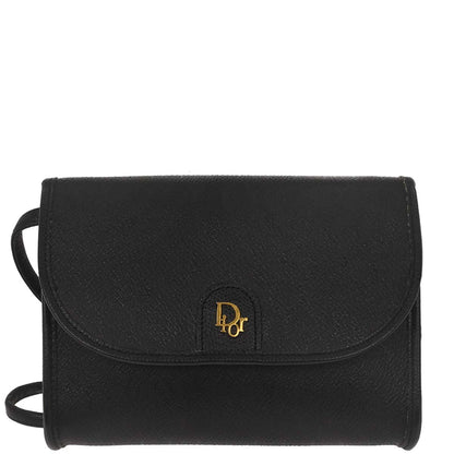 Christian Dior Black PVC Honeycomb Shoulder Bag