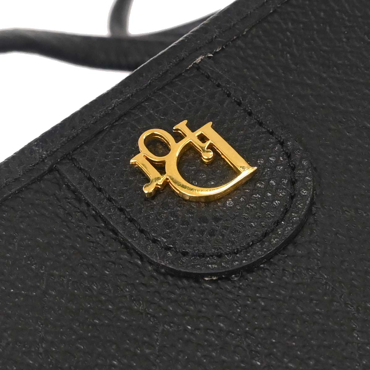 Christian Dior Black PVC Honeycomb Shoulder Bag