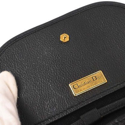 Christian Dior Black PVC Honeycomb Shoulder Bag