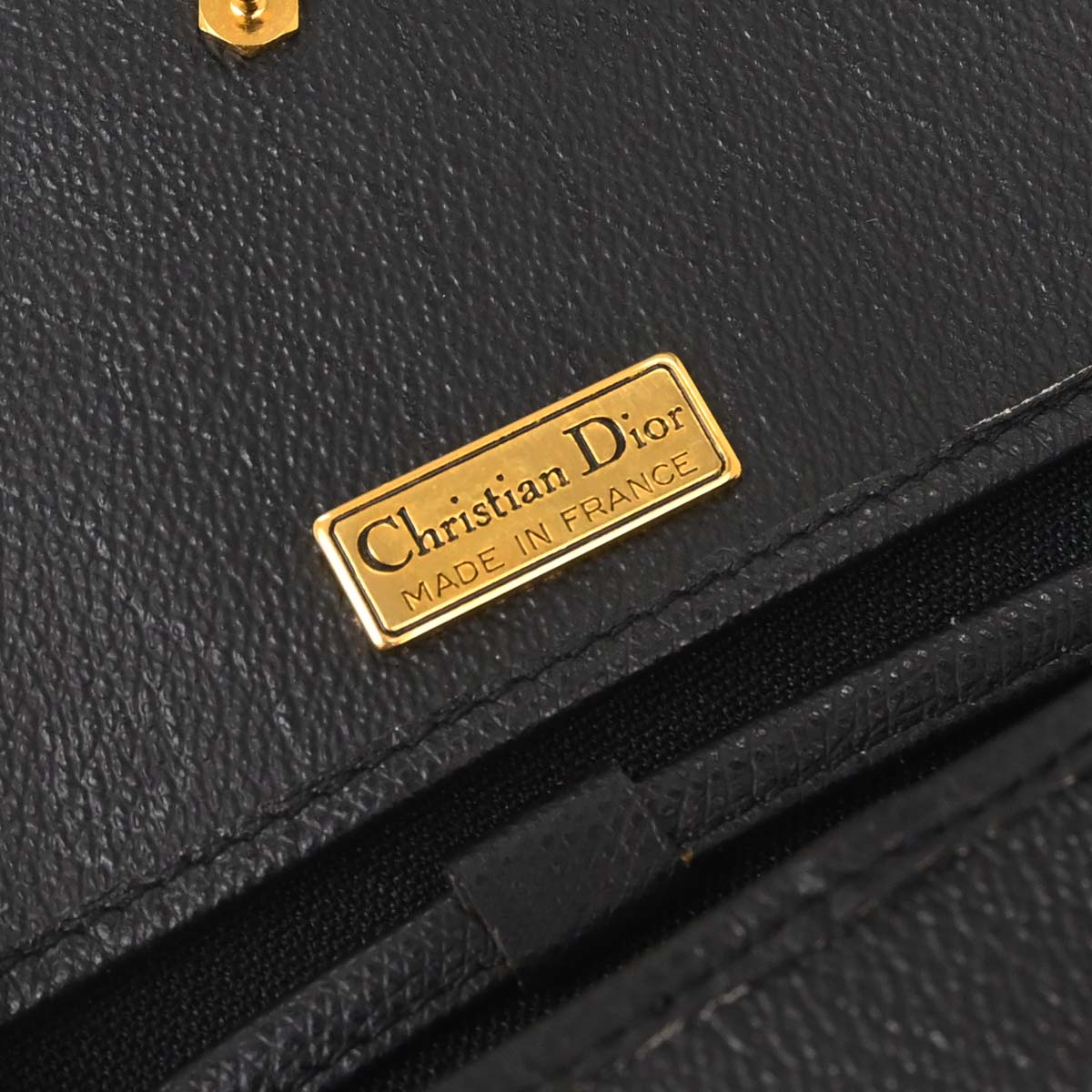 Christian Dior Black PVC Honeycomb Shoulder Bag