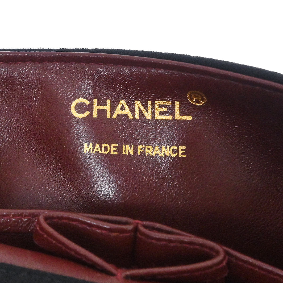 Chanel 1989-1991 Black Cotton Lambskin Turnlock Mini Full Flap Shoulder Bag