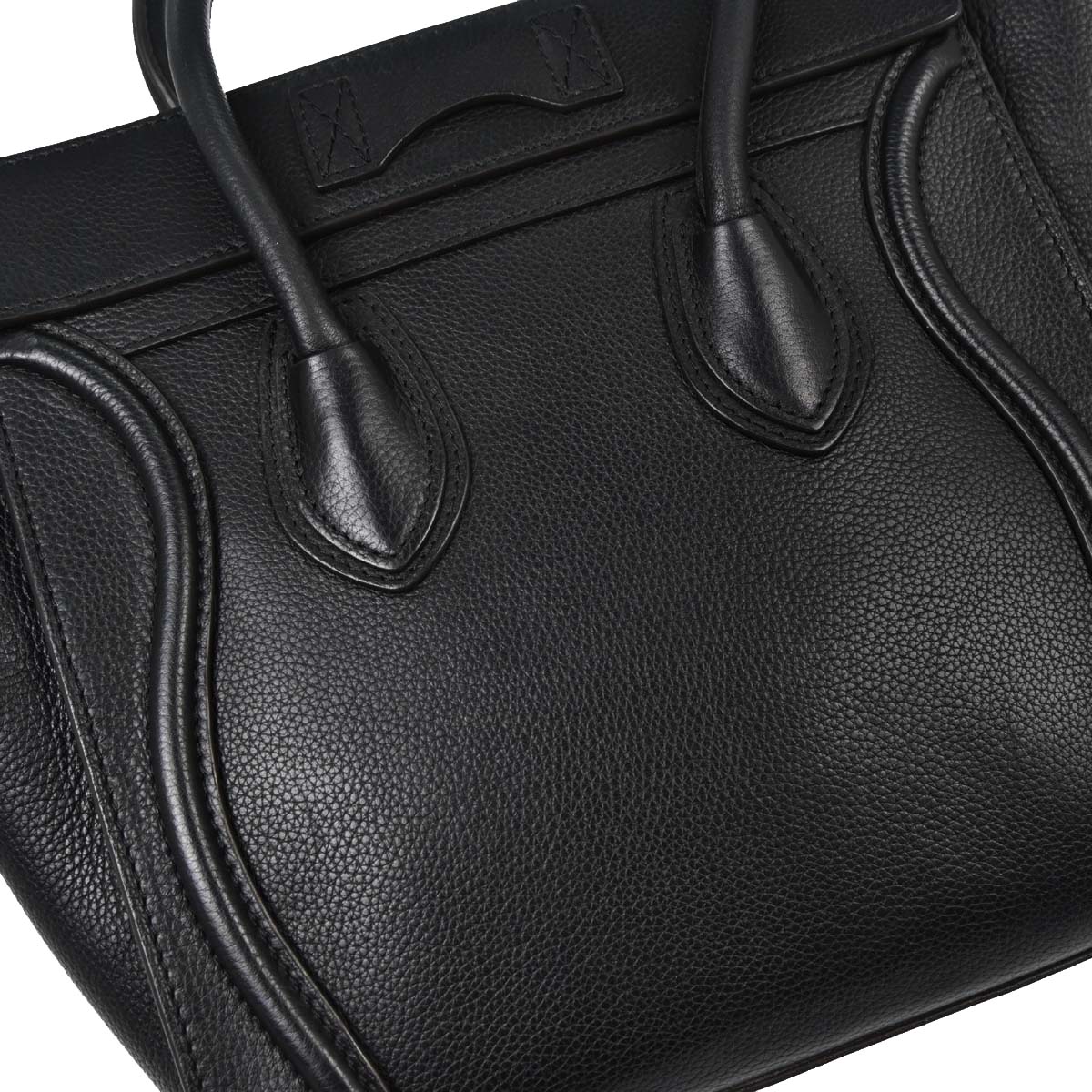 Celine Black Luggage Micro Tote Handbag